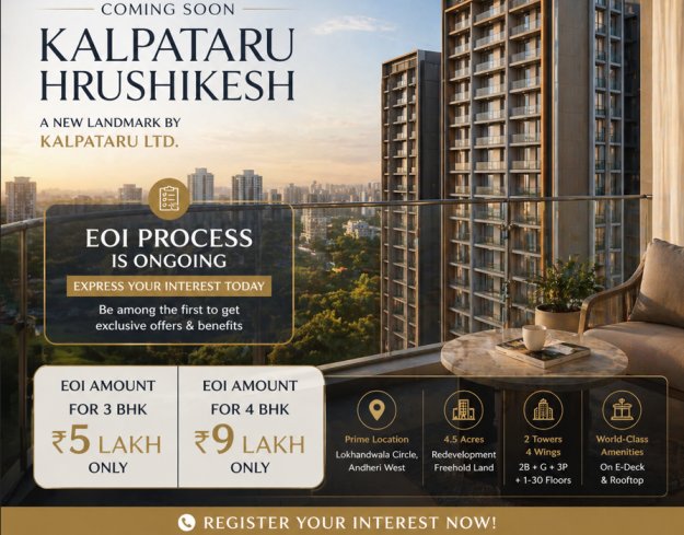 Kalpataru Hrushikesh Lokhandwala Andheri West EOI PROCESS